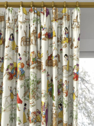 Disney Home x Sanderson Snow White Made to Measure Curtains or Roman Blind, Whipped Cream - thumbnail 2