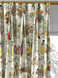 Disney Home x Sanderson Snow White Made to Measure Curtains or Roman Blind, Whipped Cream - thumbnail 4