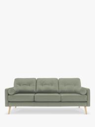 G Plan Vintage The Sixty Five Large 3 Seater Leather Sofa - thumbnail 1