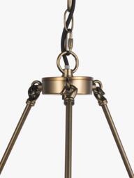 John Lewis Cast Glass 10 Lamp Ceiling Light, Antique Bronze - thumbnail 4