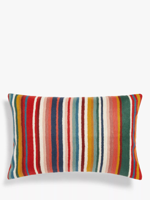John Lewis Poncho Stripe Cushion, Multi - image 1
