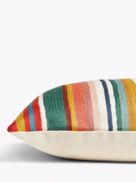 John Lewis Poncho Stripe Cushion, Multi - thumbnail 4