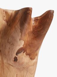 OKA Patala Teak Wood Vase, H30cm, Natural - thumbnail 5