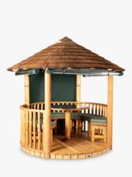 Breeze House Mara Signature Cedar Shingle Roof Circular Gazebo, FSC-Certified (Scandinavian Redwood) - thumbnail 1