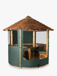 Breeze House Mara Signature Cedar Shingle Roof Circular Gazebo, FSC-Certified (Scandinavian Redwood) - thumbnail 4