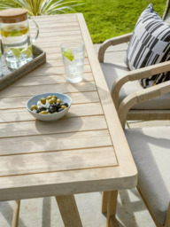 KETTLER Cora 4-Seater Garden Bar Dining Table & Chairs Set, FSC-Certified (Acacia Wood), Natural - thumbnail 6