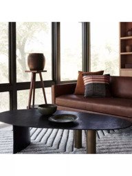 West Elm Axel 3 Seater Leather Sofa, Brown - thumbnail 4