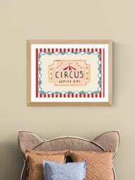 EAST END PRINTS Kid of the Village 'Circus Ticket' Framed Print, 43.4 x 33.4cm, Natural - thumbnail 2