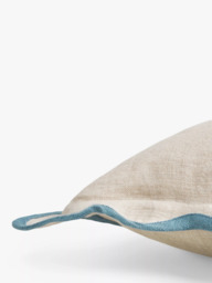 John Lewis Scalloped Linen Cushion - thumbnail 2