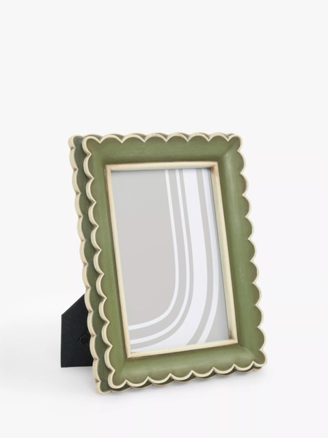 John Lewis Multi Scallop Hand Painted Photo Frame - image 1