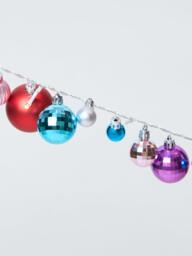 Lumineo Battery Operated 20 LED Bauble Lights, Multi - thumbnail 4