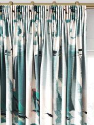 Harlequin Perspective Made to Measure Curtains or Roman Blind, Emerald/Peony - thumbnail 2