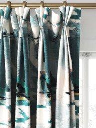 Harlequin Perspective Made to Measure Curtains or Roman Blind, Emerald/Peony - thumbnail 6
