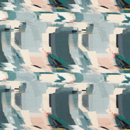 Harlequin Perspective Made to Measure Curtains or Roman Blind, Emerald/Peony - thumbnail 1