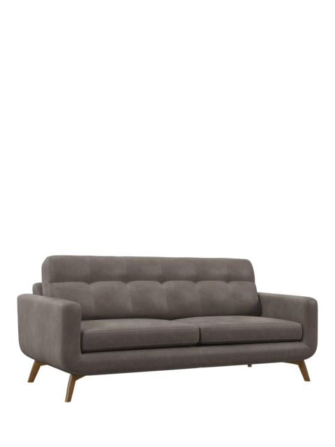 John Lewis Barbican Grand 4 Seater Leather Sofa, Light Leg - image 1