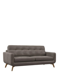 John Lewis Barbican Grand 4 Seater Leather Sofa, Light Leg - thumbnail 1
