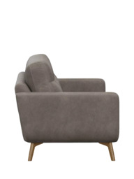 John Lewis Barbican Grand 4 Seater Leather Sofa, Light Leg - thumbnail 3