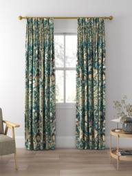 Morris & Co. Melsetter Made to Measure Curtains or Roman Blind, Indigo - thumbnail 5