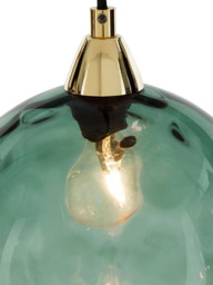 MADE Ilaria 3 Pendant Diner Ceiling Light, Blue - thumbnail 3