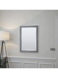 Yearn Cobblestone Rectangular Wall Mirror, Silver - thumbnail 6