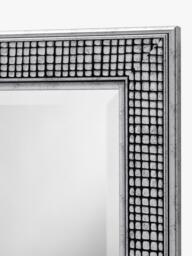 Yearn Cobblestone Rectangular Wall Mirror, Silver - thumbnail 2