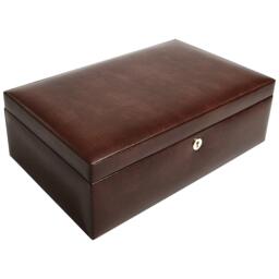Dulwich Designs Windsor Leather 10 Piece Watch Box - thumbnail 3