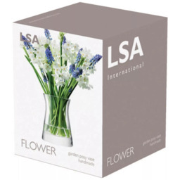 LSA International Flower Garden Posy Vase, H13cm, Clear - thumbnail 3