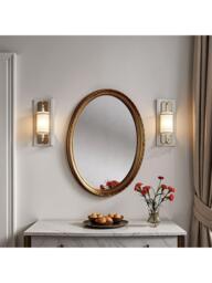 Yearn Oval Wall Mirror, 69 x 58cm - thumbnail 3