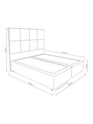 Hypnos Non-Sprung Upholstered Divan Base, Super King Size - thumbnail 3