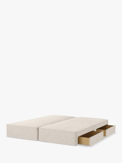 John Lewis Pocket Sprung Upholstered 4 Drawer Divan Base, Super King Size