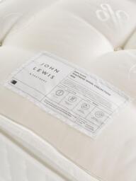 John Lewis Waitrose Wool 1800 Pocket Spring Pillowtop Mattress, Medium Tension, Single - thumbnail 2
