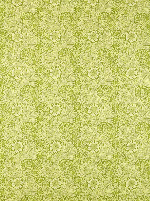 Morris & Co. Ben Pentreath Marigold Made to Measure Curtains or Roman Blind, Cream/Sap Green - image 1