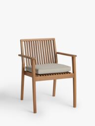 John Lewis Mona Garden Dining Chair, Set of 2, FSC-Certified (Acacia Wood), Natural - thumbnail 2