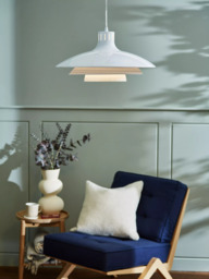 John Lewis Stockholm Large Ceiling Light, White - thumbnail 2