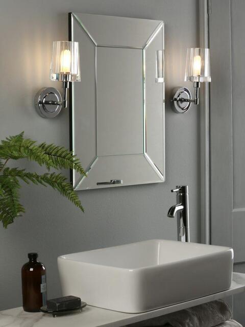Laura Ashley Blake Bathroom Single Wall Light, Chrome - image 1