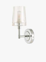 Laura Ashley Blake Bathroom Single Wall Light, Chrome - thumbnail 4