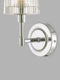 Laura Ashley Blake Bathroom Single Wall Light, Chrome - thumbnail 5
