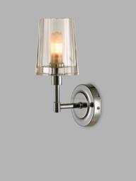 Laura Ashley Blake Bathroom Single Wall Light, Chrome - thumbnail 3