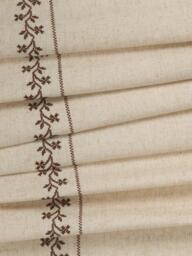 John Lewis Georgie Floral Embroidered Edge Pair Slot Top Unlined Curtains - thumbnail 3