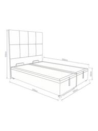 Hypnos Non-Sprung Upholstered Ottoman Storage Divan Base, King Size - thumbnail 4