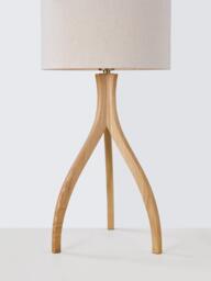 John Lewis Havelle Ash Wood Table Lamp, Natural - thumbnail 4