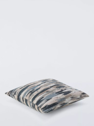 John Lewis Brushstroke Stripe Cushion, Blue - thumbnail 2