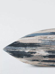 John Lewis Brushstroke Stripe Cushion, Blue - thumbnail 3