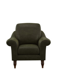 John Lewis Camber Leather Armchair, Dark Leg - thumbnail 5