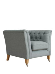 Laura Ashley Chatsworth Armchair, Oak Leg - thumbnail 1