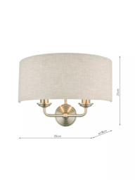 Laura Ashley Sorrento Double Wall Light - thumbnail 5