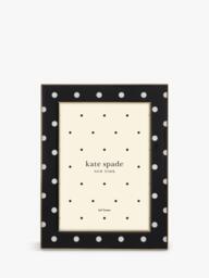 "kate spade new york Sitting Pretty Dot Photo Frame, 5 x 7"" (13 x 18cm), Black" - thumbnail 1