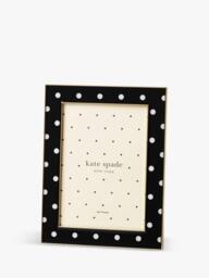 "kate spade new york Sitting Pretty Dot Photo Frame, 5 x 7"" (13 x 18cm), Black" - thumbnail 2