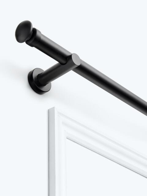 John Lewis Fixed Eyelet Metal Curtain Pole Kit with Small Cap Finial, Dia.28mm - image 1