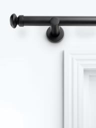John Lewis Fixed Eyelet Metal Curtain Pole Kit with Small Cap Finial, Dia.28mm - thumbnail 2